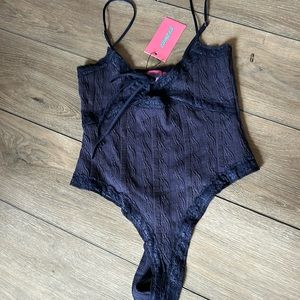 BRAND NEW navy “edikted” bodysuit